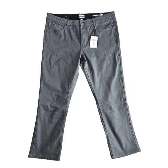 DKNY Men's Ultimate Stretch Pants Stanton Slim Fit 39x30 Gray D1 NWT - Picture 1 of 16